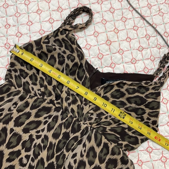 Arden b leopard print  silk slip style dress - Picture 7 of 9